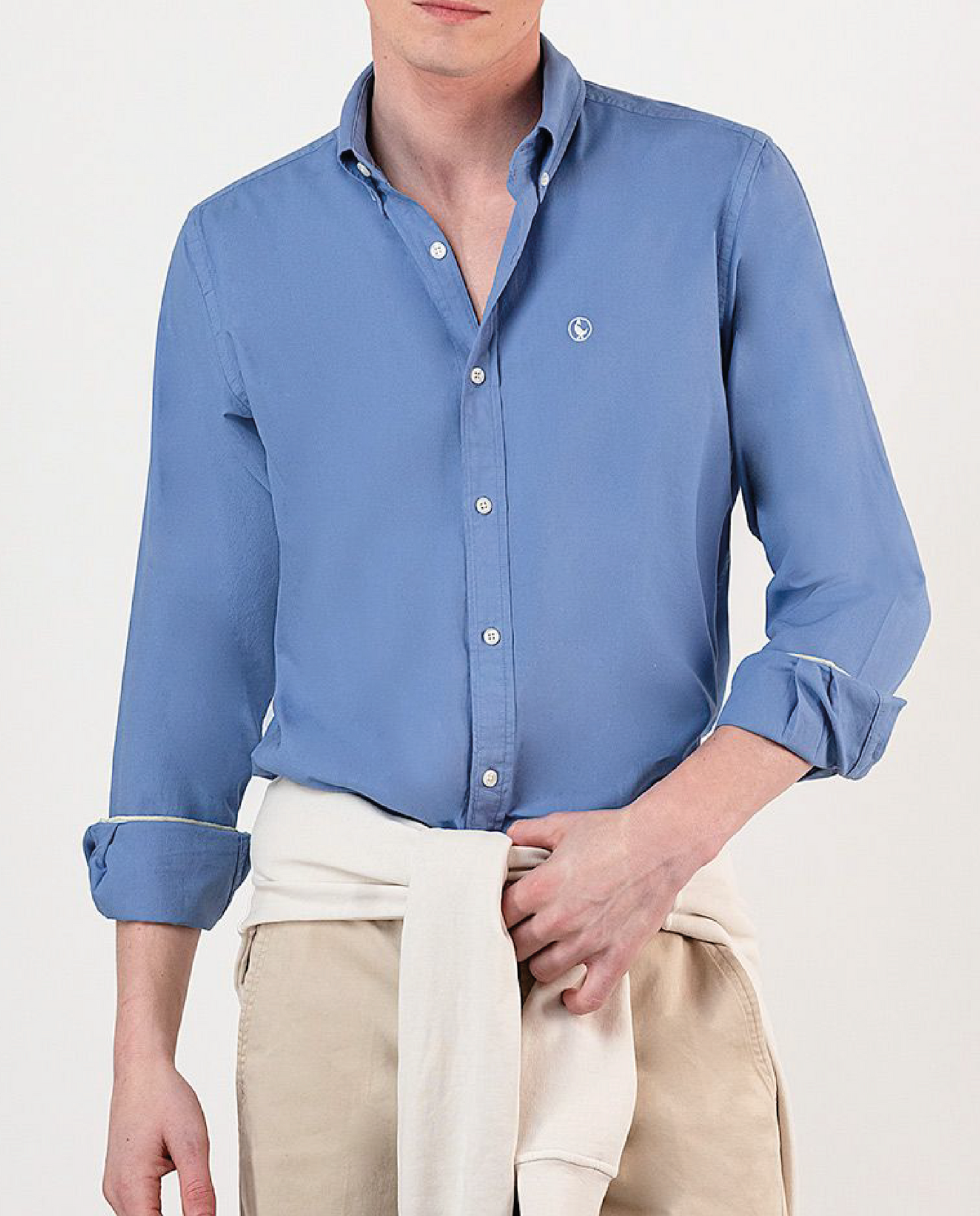 Camisa Garment Dyed Acero