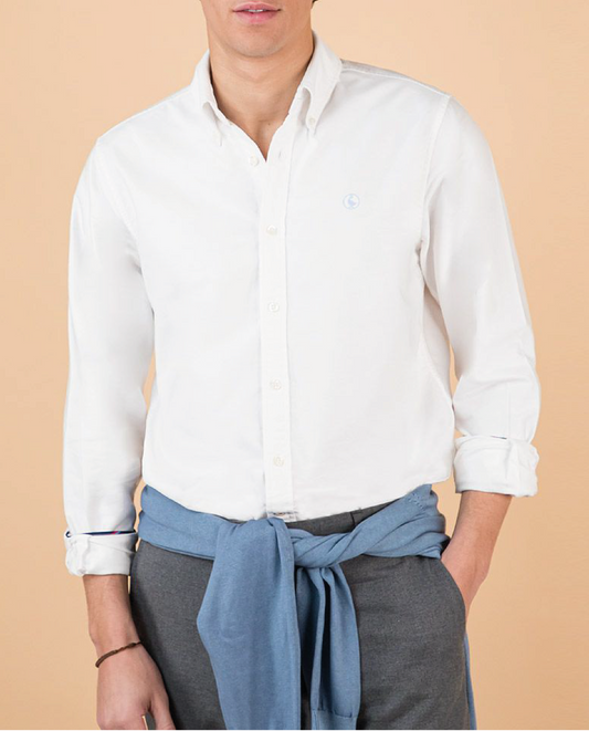 Camisa Lisa Oxford Blanca